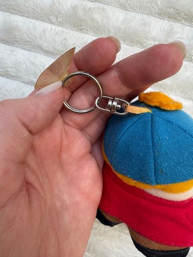 South Park 2000 Eric Cartman plush key keychain for car/window approx. 10 cm. Used Please see photos