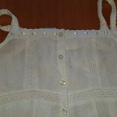 Next Broderie Anglaise Dress 100% Linen Age 11-12