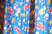 "Bob the Builder" kids room curtains.