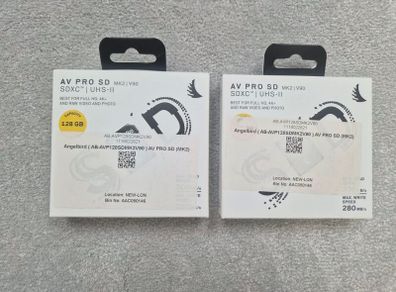 Angelbird AV PRO SD MK2 V90 128GB (Pair) Brand New
