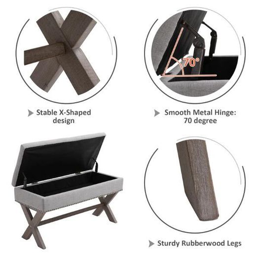 Storage Ottoman Bench
