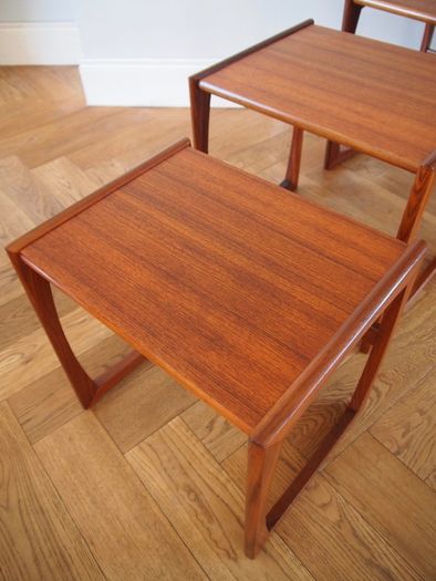 G Plan Quadrille Teak Nest of Tables Mid Century Vintage Retro