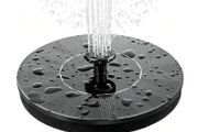FREE EXPRESS SHIPPING Solar Fountain Pump, Circle Garden Solar Powered Water Pump Solar Panel Kit Water Pump for Pond, Fountain, BirdBath, Garden Decoration, Water Cycling, No Electricity Required