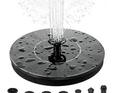 FREE EXPRESS SHIPPING Solar Fountain Pump, Circle Garden Solar Powered Water Pump Solar Panel Kit Water Pump for Pond, Fountain, BirdBath, Garden Decoration, Water Cycling, No Electricity Required