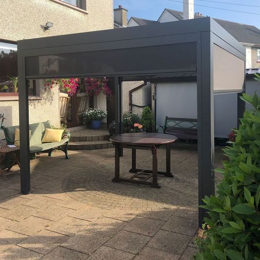 Pergolux 9100 Pergola Grey 3x3x2.4m