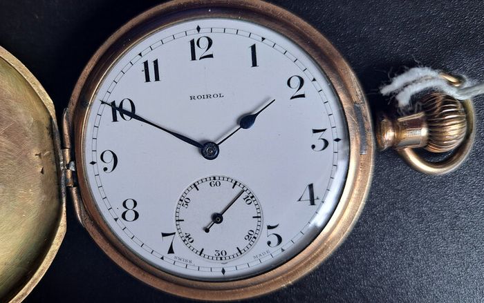 Record Watch Co "Roirol" - 14kt Gold Filled Hunter Case -1950s