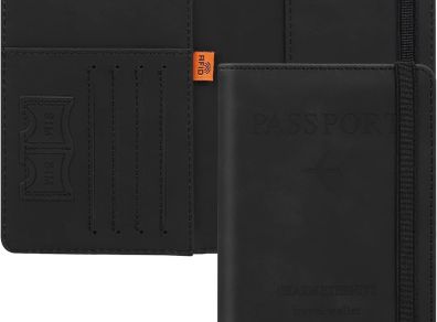 NEW SALE | Passport Holder Cover Travel Wallet Organiser, Passport Case with RFID Blocking, PU Leather Travel Document Holder for Men&Women Travel Accessories