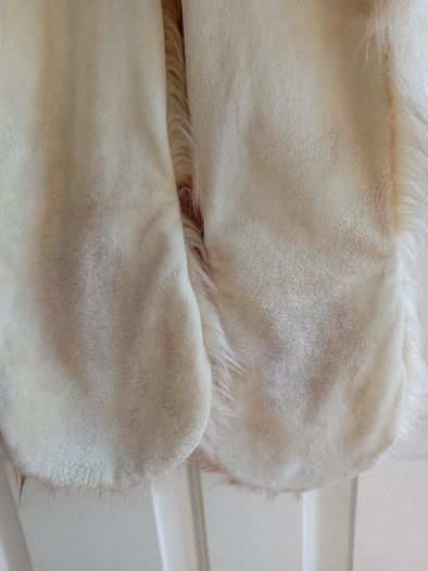 Cute furry all in one hat scarf gloves