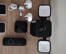 Blink Smart Home Security Bundle - Video Doorbell, Outdoor Camera, Floodlight and Sync Modules