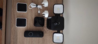 Blink Smart Home Security Bundle - Video Doorbell, Outdoor Camera, Floodlight and Sync Modules