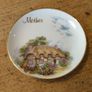 English china  plate featuring a thatched cottage scene Image 4