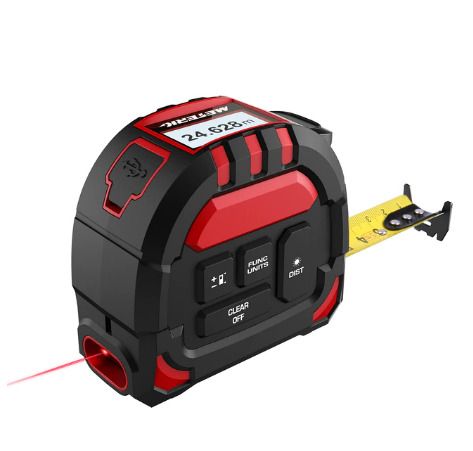 Portable 2 in 1 LCD Laser Distance Meter Multifunctional Laser Tape Measure 131Ft/40M 16Ft/5M Laser Measuring Instruments