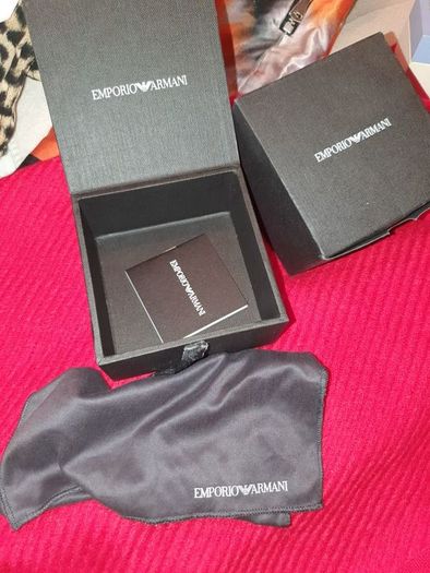 silver armani Jewellery Set