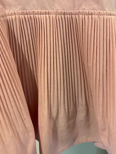 COS Short Sleeved Blush Pleated Top