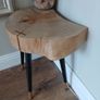Handmade Live Edge Side Table. Image 3