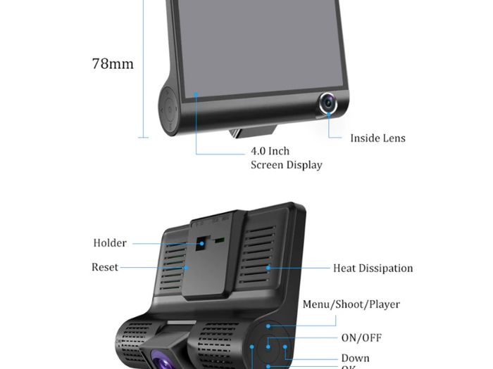 Car DVR Lens Dash Cam