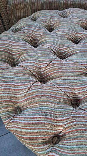 Unique Snuggle Chair and Foot Stool