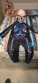 Halloween boys skeleton costume