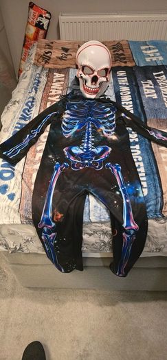 Halloween boys skeleton costume