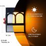 6 Pack Outdoor Wall Solar Lights,Fence Solar Lights Outdoor,Solar Wall Lights Outdoor Garden Waterproof, Decorative Garden Lights Image 2