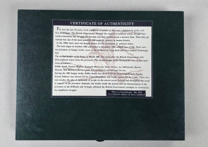 Irish Hunger Strike 25th Anniversary Medal Set | Limited Edition