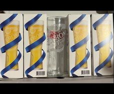 Peroni birra Roma nastro azzurro italiana Half Pint Beer Glass