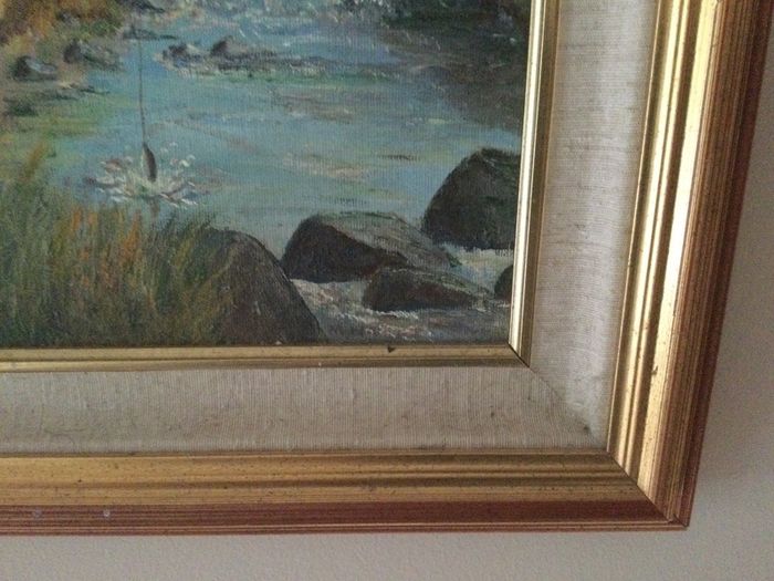 Art - Oil on Board ( Marie Wright) ( Reduced )