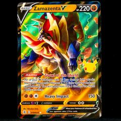 Zamazenta V 018/025 Half Art Ultra Holo Rare Celebrations 25th Anniversary Pokemon Card