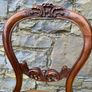 Set of 6 Victorian Walnut Balloon Back Dining Chairs. Image 7
