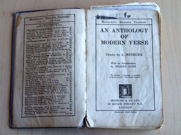 An Anthology of Modern Verse (Methuen, 1933)