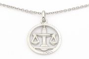 Sterling Silver Libra Necklace