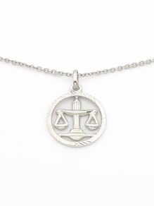 Sterling Silver Libra Necklace