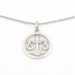 Sterling Silver Libra Necklace