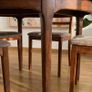 Mid Century Round Extending Dining Table & 4 G Plan Teak Chairs Image 3