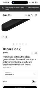 Sonos Beam Gen 2 (new and sealed).