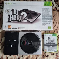 DJ Hero 2 Turntable Bundle Xbox 360 CIB Complete in Box