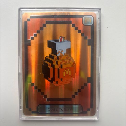 Minecraft McDonalds Collectible Card Set Full 5 Card Lot Holo Foil