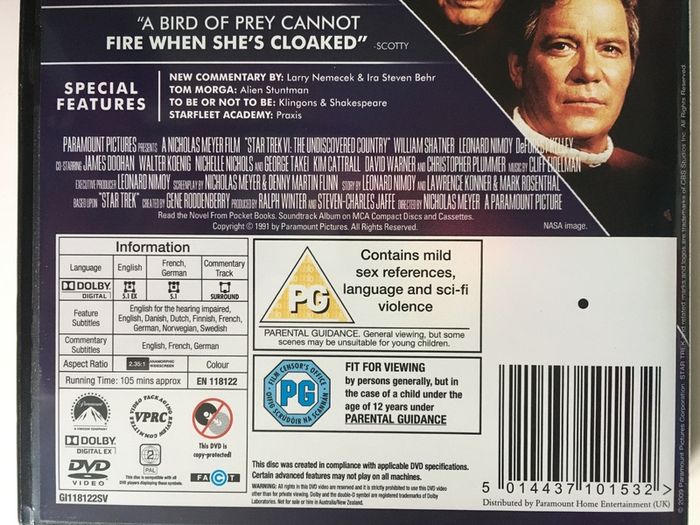 Star Trek: Legends Of The Final Frontier Collection [10xMovie DVD Boxset]