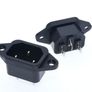 AC 250V 10A IEC 320 C14 Male Screw Mounted Inlet Power Socket Image 2