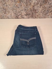 womens LEE RIDERS mid rise bootcut jeans stretchy blue denim Size 16