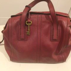 Fossil Leather Handbag