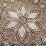Large Wooden Handmade Printing Block Stamp Block Decorative Textiles Crafts Tattoo 20cm Image 5