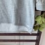 sweatshirt Hollister grey sweatshirt with 3/4 lace sleeves scoop neckline medium Image 4