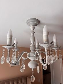Next Grey Wash 5-Arm Chandelier Light