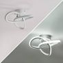 LED Ceiling Lights, 22W Creative Flower Shape Ceiling Light, Balcony Aisle Ceiling Lamp, Home Corridor Porch Ceiling Lights Cloakroom Lamp, Cool White 6500K Ceiling Chandelier Image 6