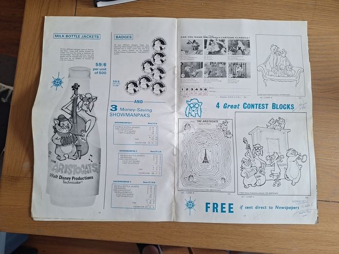 Walt Disneys The Aristocats Press Campaign Book