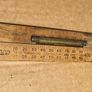 Rabone Chesterman Folding Brass Boxwood Rule No1191 Rare & Unusual Image 3