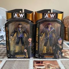 wwe AEW unrivaled series 7 The young bucks Nick Jackson &  Matt Jackson action figures