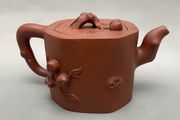 19th Century Yixing Chinese teapot made in the traditional style with red clay