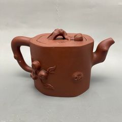 19th Century Yixing Chinese teapot made in the traditional style with red clay